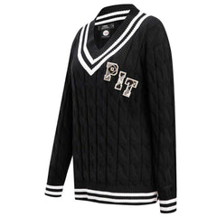 NFL Pittsburgh Steelers Pro Standard Women's Prep V-Neck Pullover Sweater