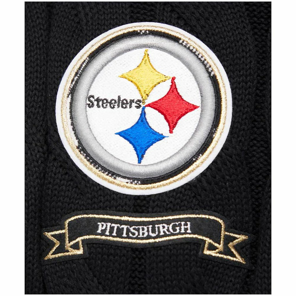 NFL Pittsburgh Steelers Pro Standard Women's Prep V-Neck Pullover Sweater