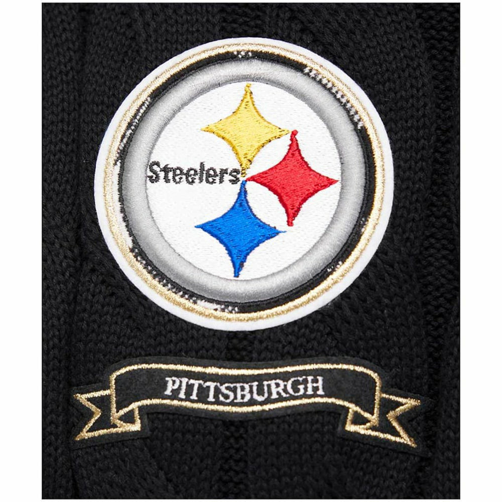 NFL Pittsburgh Steelers Pro Standard Women's Prep V-Neck Pullover Sweater