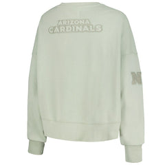 NFL Arizona Cardinals Pro Standard Women's Oversized Cropped Neutral Pullover Sweatshirt