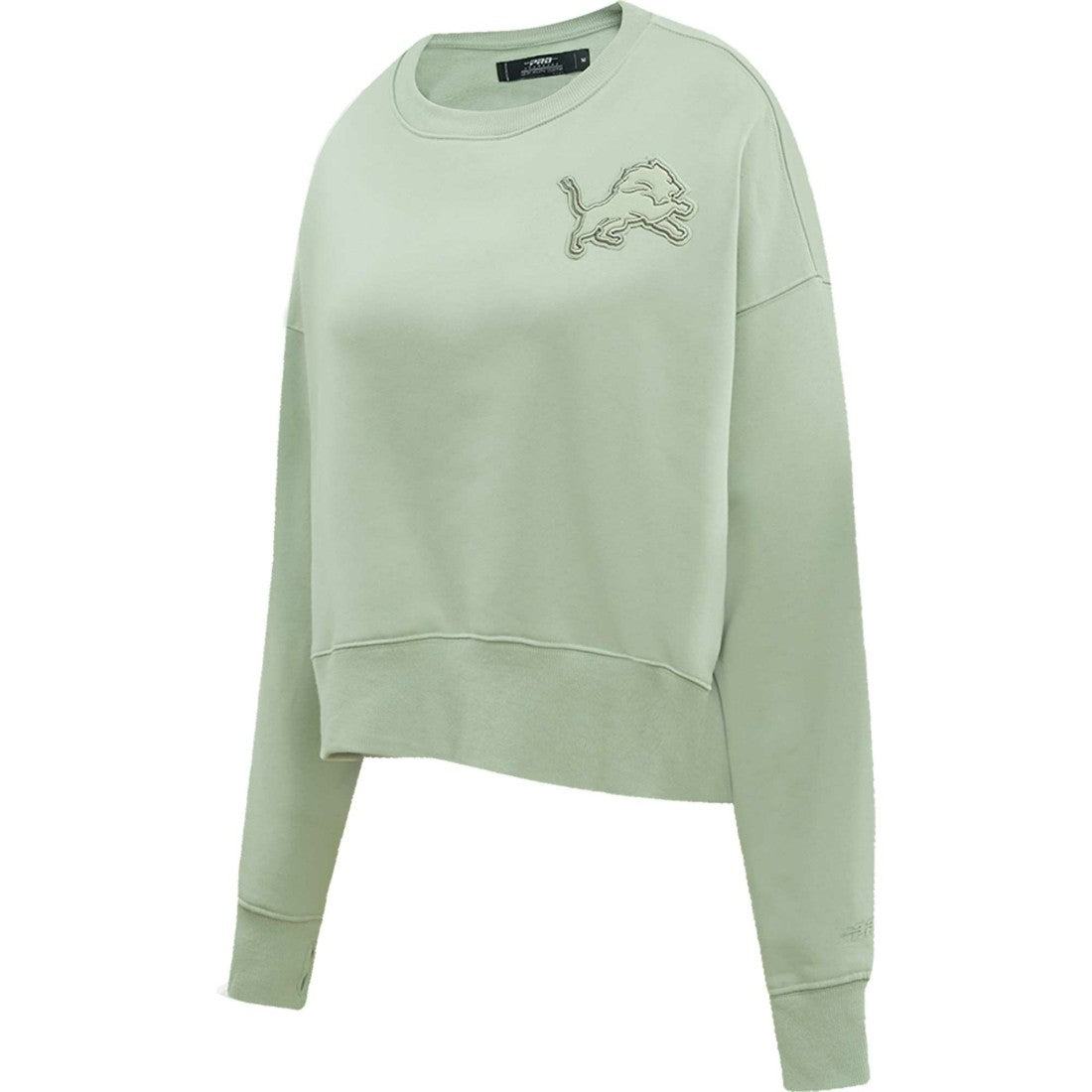 NFL Detroit Lions Pro Standard Women's Oversized Cropped Neutral Pullover Sweatshirt