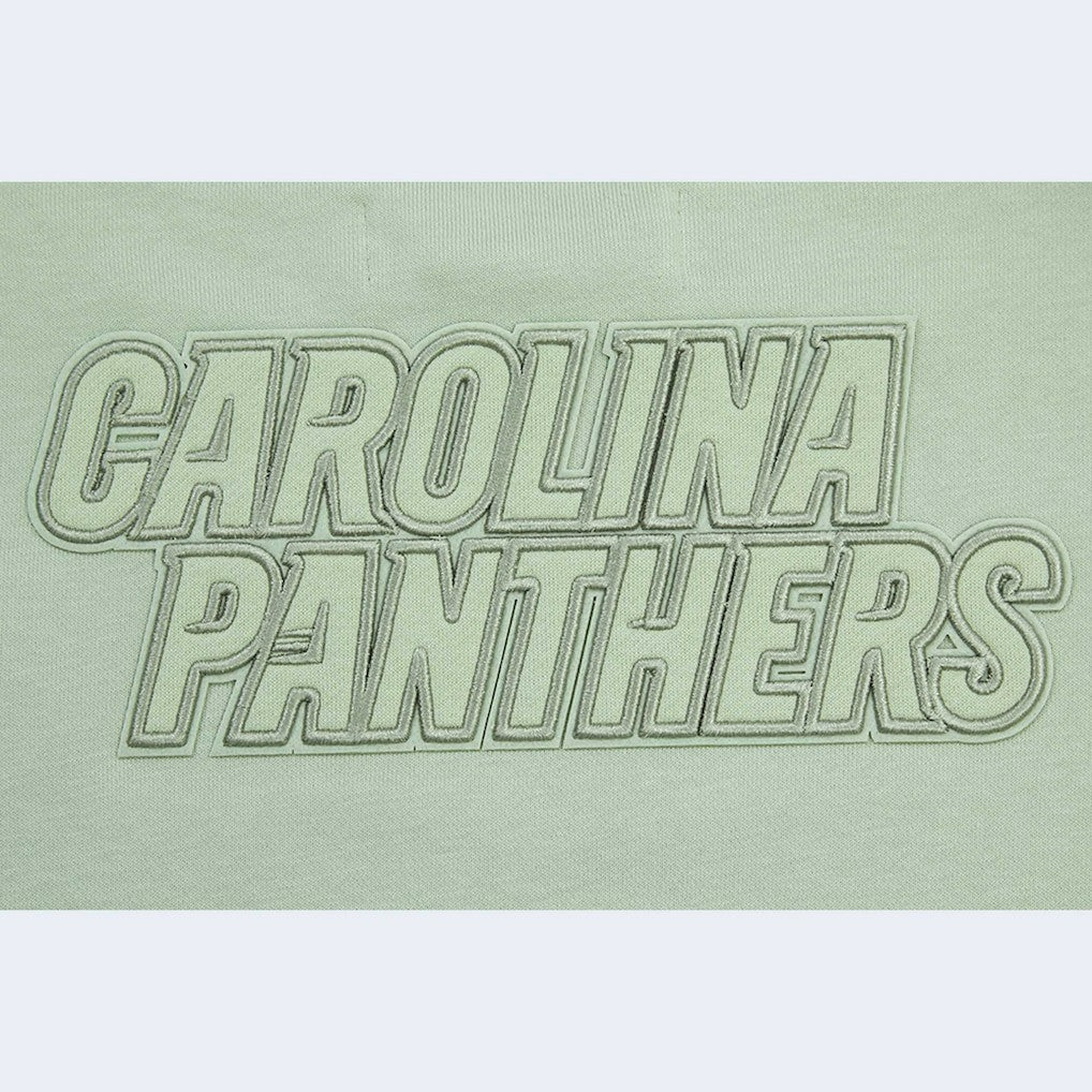 NFL Carolina Panthers Pro Standard Women's Oversized Cropped Neutral Pullover Sweatshirt