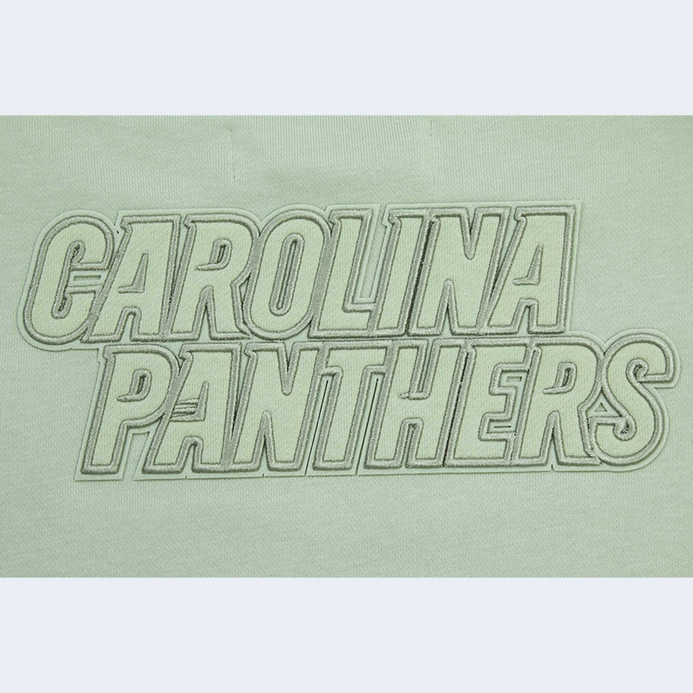 NFL Carolina Panthers Pro Standard Women's Oversized Cropped Neutral Pullover Sweatshirt