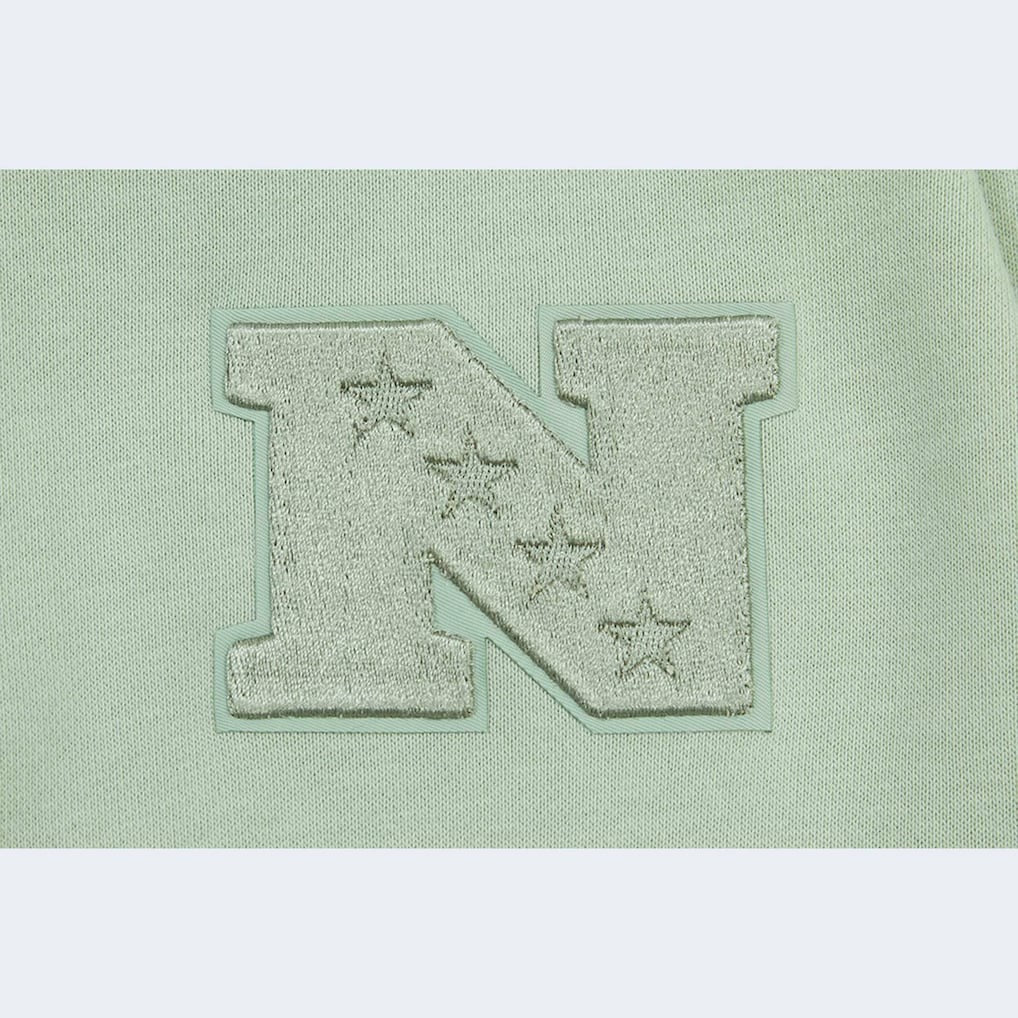 NFL Carolina Panthers Pro Standard Women's Oversized Cropped Neutral Pullover Sweatshirt