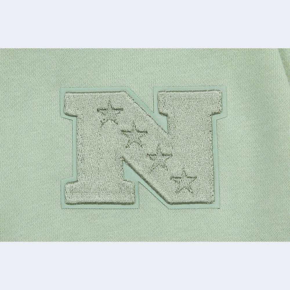 NFL Carolina Panthers Pro Standard Women's Oversized Cropped Neutral Pullover Sweatshirt
