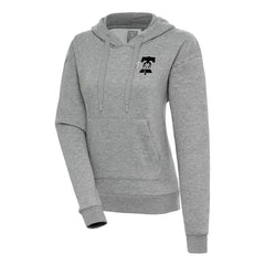 Philadelphia Phillies Antigua Women's Brushed Metallic Victory Pullover Hoodie - Heather Gray