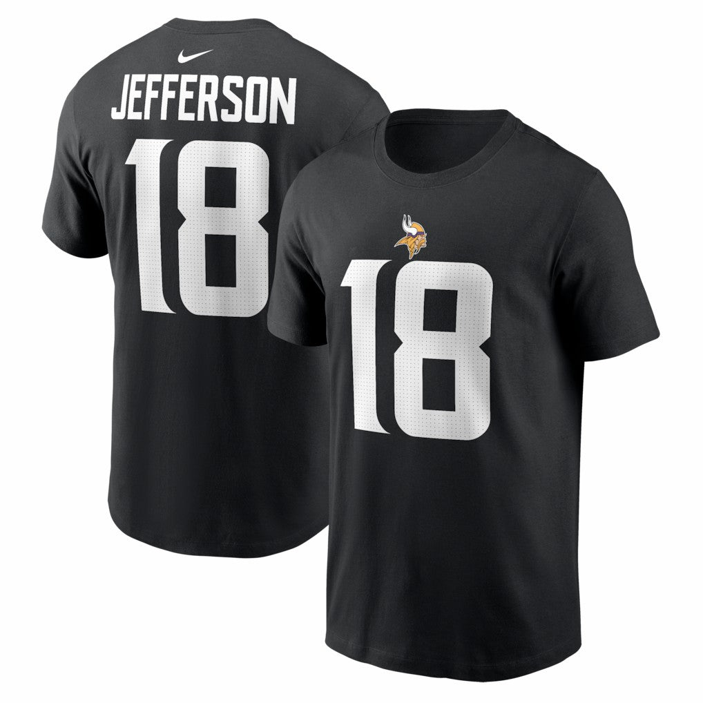 NFL Minnesota Vikings Justin Jefferson  Name & Number T-Shirt