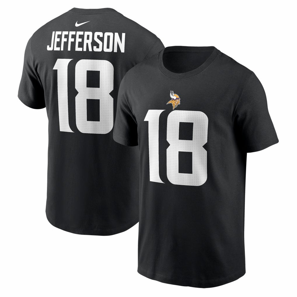 NFL Minnesota Vikings Justin Jefferson  Name & Number T-Shirt