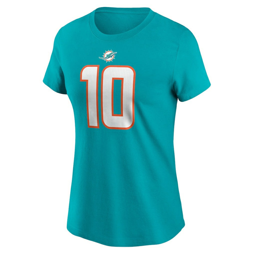 NFL Miami Dolphins Tyreek Hill  Women's Player Name & Number T-Shirt