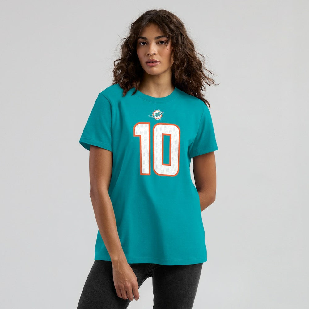 NFL Miami Dolphins Tyreek Hill  Women's Player Name & Number T-Shirt