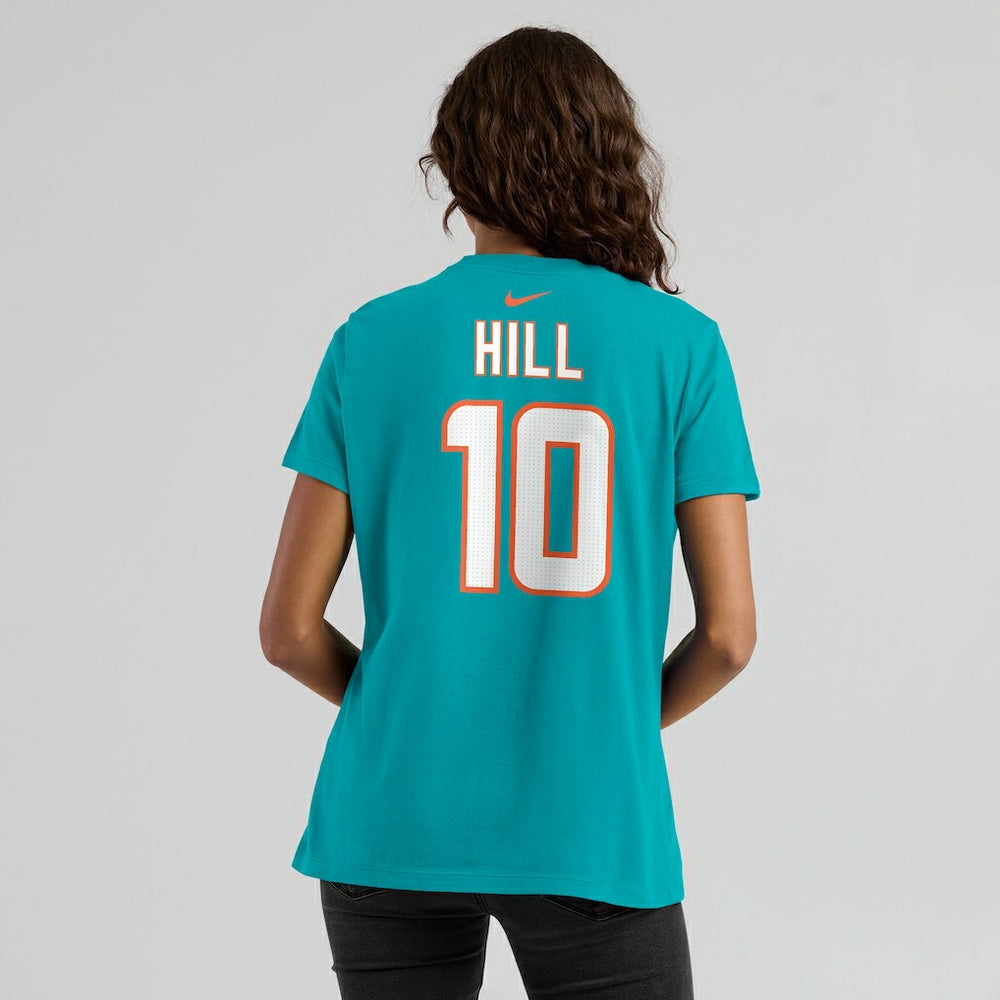 NFL Miami Dolphins Tyreek Hill  Women's Player Name & Number T-Shirt