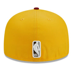 Philadelphia 76ers Fall Leaves 2-Tone 59FIFTY Fitted Hat - Yellow/Red | New Era outlet