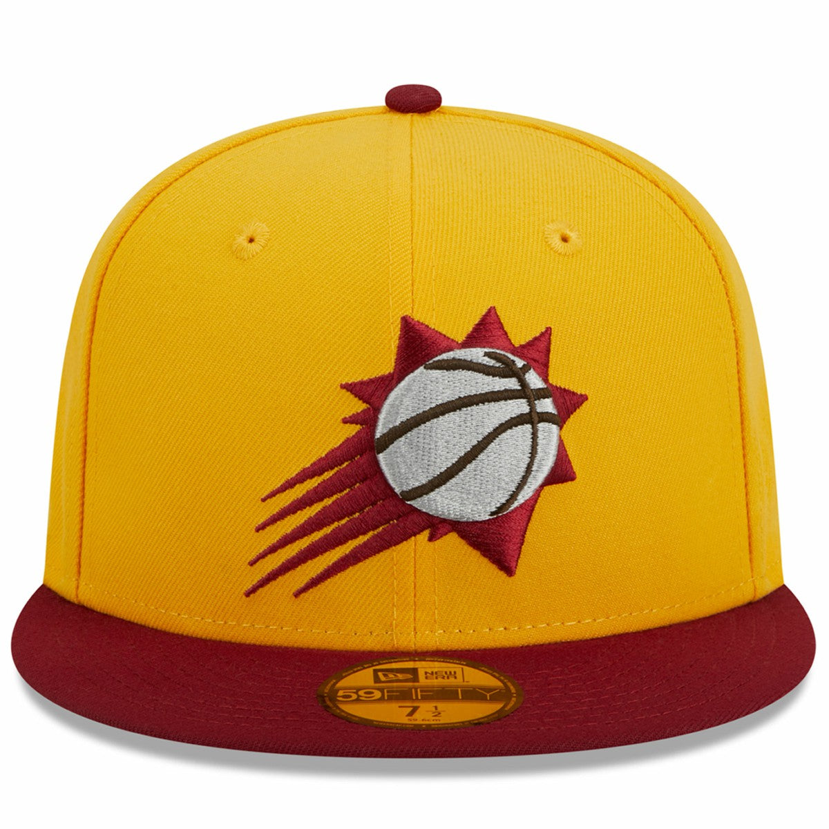 Phoenix Suns Fall Leaves 2-Tone 59FIFTY Fitted Hat - Yellow/Red | New Era on sale