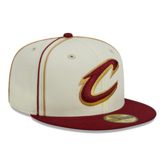 Cleveland Cavaliers Piping 2-Tone 59FIFTY Fitted Hat sale - Cream/Wine | New Era outlet