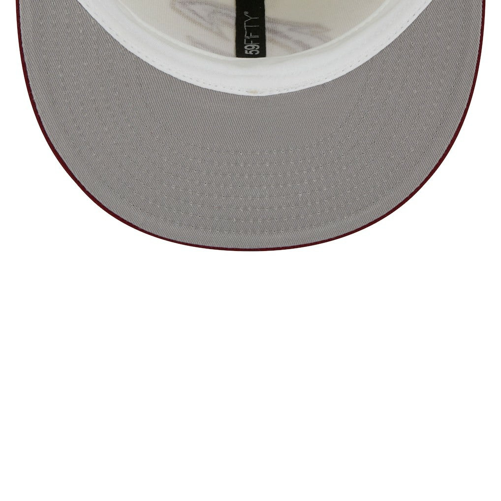 Cleveland Cavaliers Piping 2-Tone 59FIFTY Fitted Hat sale - Cream/Wine | New Era outlet