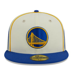 Golden State Warriors Piping 2-Tone 59FIFTY Fitted Hat sale - Cream/Royal | New Era cheap
