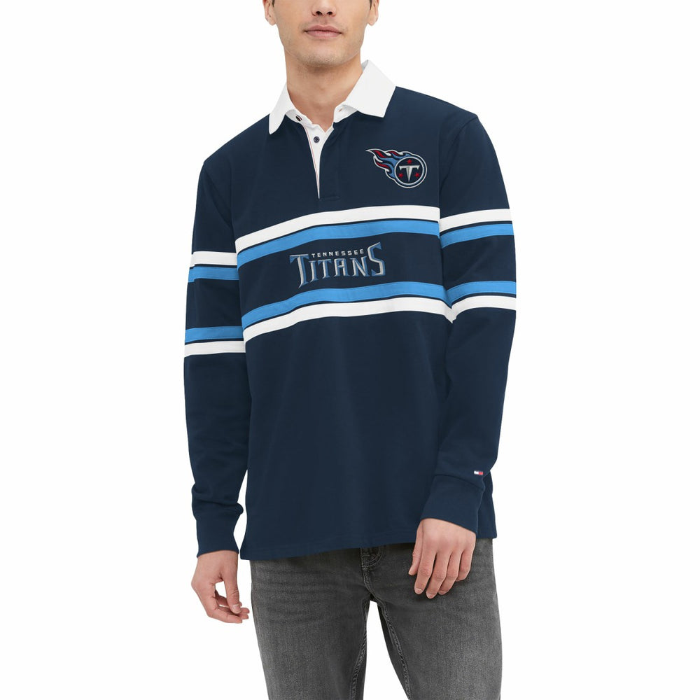 NFL Tennessee Titans Tommy Hilfiger Cory Varsity Rugby Long Sleeve T-Shirt