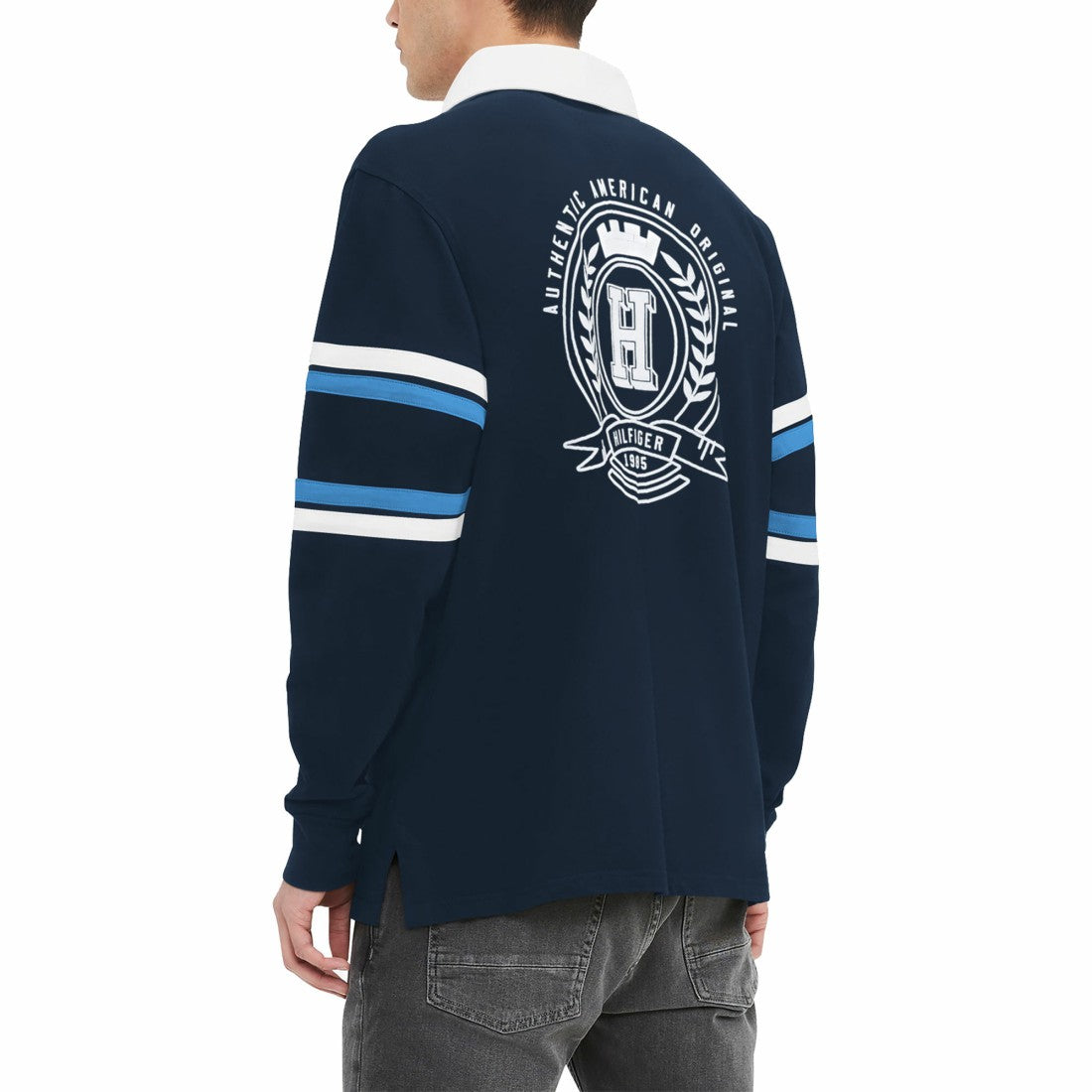 NFL Tennessee Titans Tommy Hilfiger Cory Varsity Rugby Long Sleeve T-Shirt