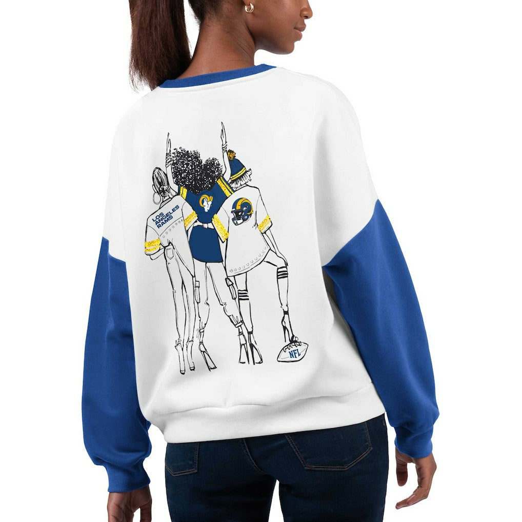 NFL Los Angeles Rams G-III 4Her by Carl Banks Women's A-Game Pullover Sweatshirt