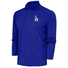 Los Angeles Dodgers Antigua Metallic Tribute Quarter-Zip Top - Royal