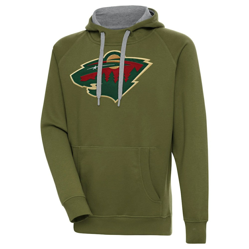 Minnesota Wild Antigua Victory Pullover Hoodie