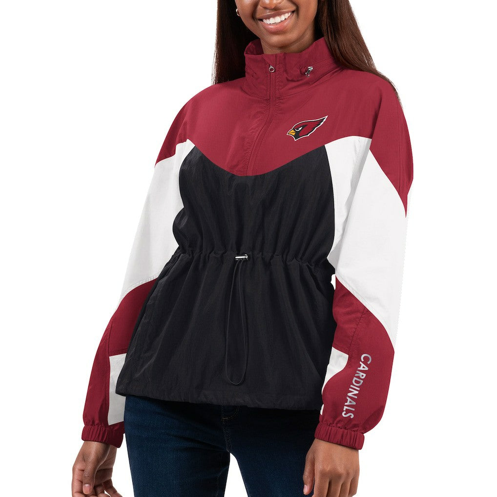NFL Arizona Cardinals G-III 4Her by Carl Banks Women's Tie Breaker Lightweight Quarter-Zip Jacket