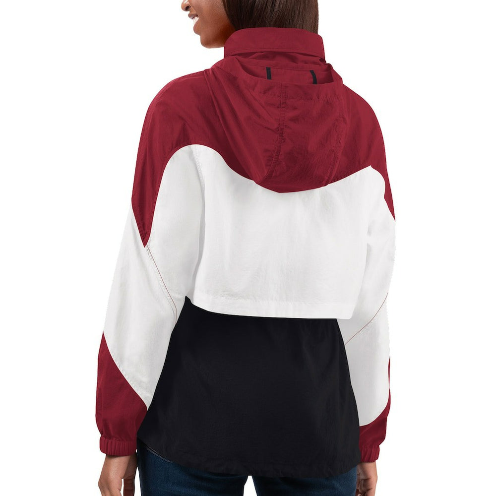 NFL Arizona Cardinals G-III 4Her by Carl Banks Women's Tie Breaker Lightweight Quarter-Zip Jacket