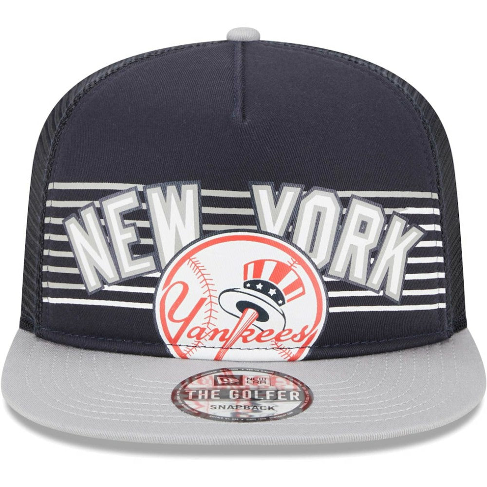 New York Yankees Speed Golfer Trucker Snapback Hat - Navy | New Era