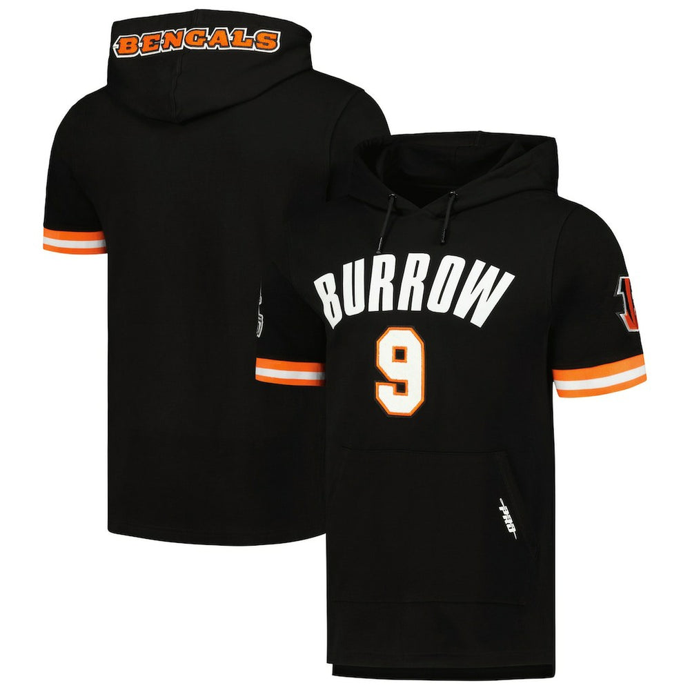 NFL Cincinnati Bengals Joe Burrow  Pro Standard Player Name & Number Hoodie T-Shirt