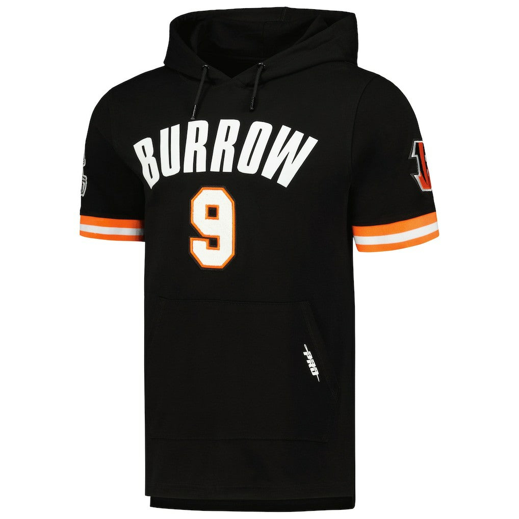 NFL Cincinnati Bengals Joe Burrow  Pro Standard Player Name & Number Hoodie T-Shirt