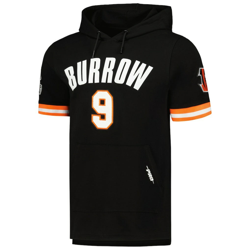 NFL Cincinnati Bengals Joe Burrow  Pro Standard Player Name & Number Hoodie T-Shirt