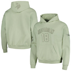 NFL Minnesota Vikings Justin Jefferson  Pro Standard Player Name & Number Pullover Hoodie