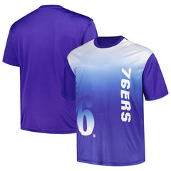 Philadelphia 76ers Big & Tall Sublimated T-Shirt - Royal outlet