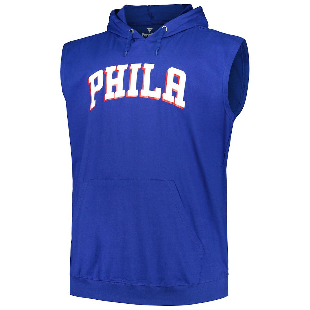 Philadelphia 76ers Big & Tall Jersey Muscle Pullover Hoodie - Royal | Fanatics discount