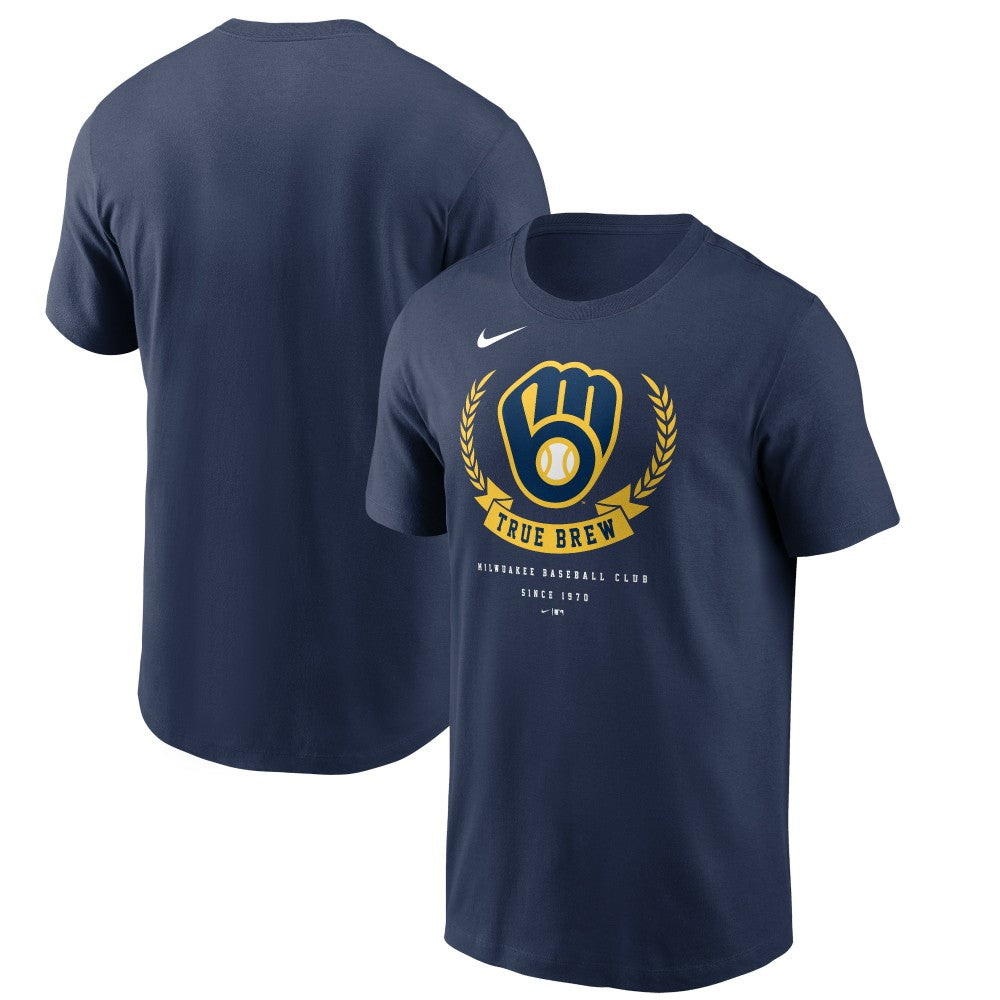 Milwaukee Brewers True Brew Hometown T-Shirt - Navy | Nike