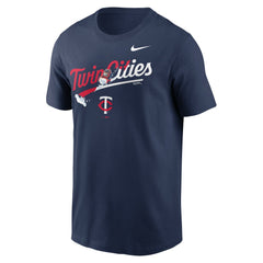 Minnesota Twins Twin Cities Snow Hometown T-Shirt - Navy | Nike