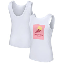 Boston Red Sox Lusso Style Women's Lindy Tank Top - White