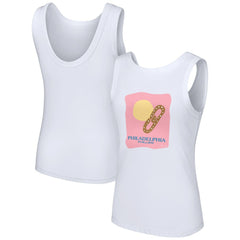 Philadelphia Phillies Lusso Style Women's Lindy Tank Top - White