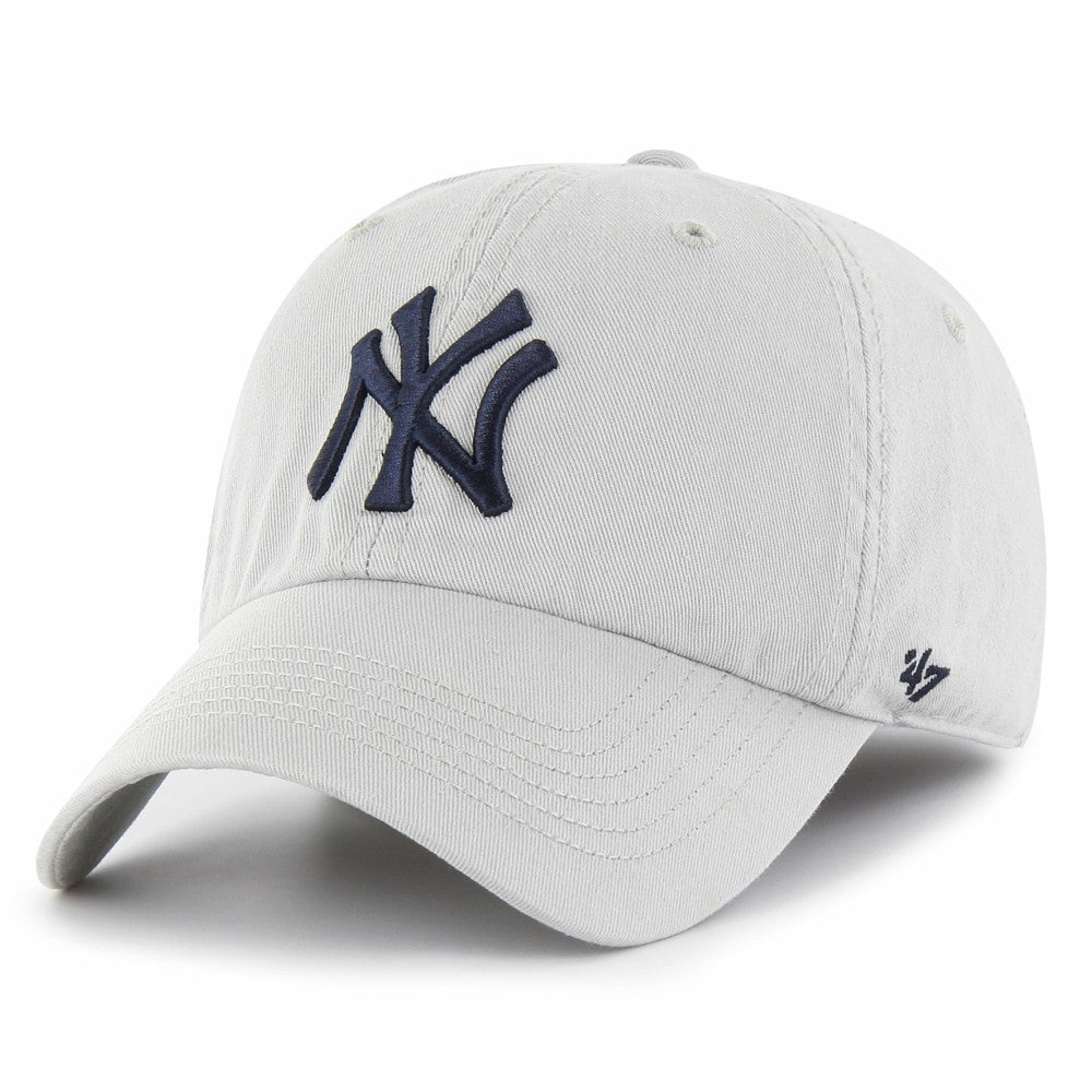 New York Yankees Franchise Logo Fitted Hat - Gray | 47 brand