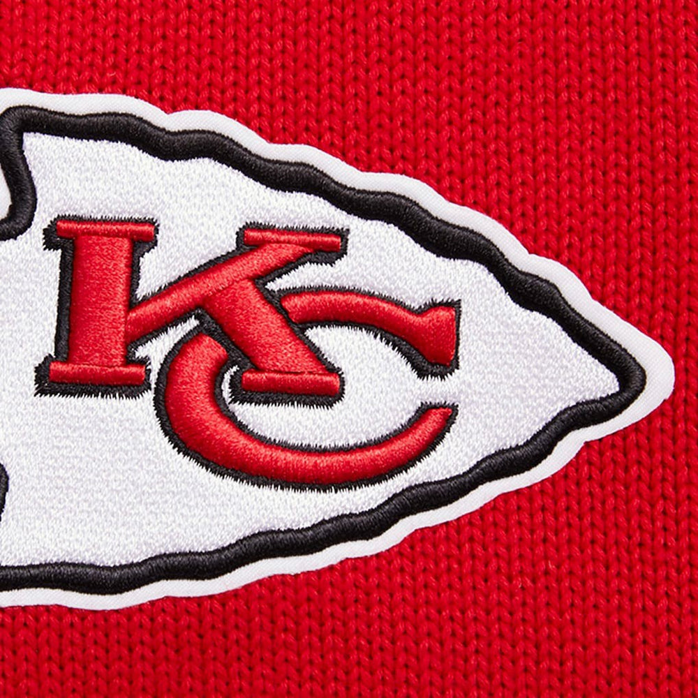 NFL Kansas City Chiefs Pro Standard Crewneck Pullover Sweater & Cuffed Knit Hat Box Gift Set