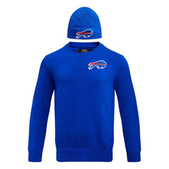 NFL Buffalo Bills Pro Standard Crewneck Pullover Sweater & Cuffed Knit Hat Box Gift Set
