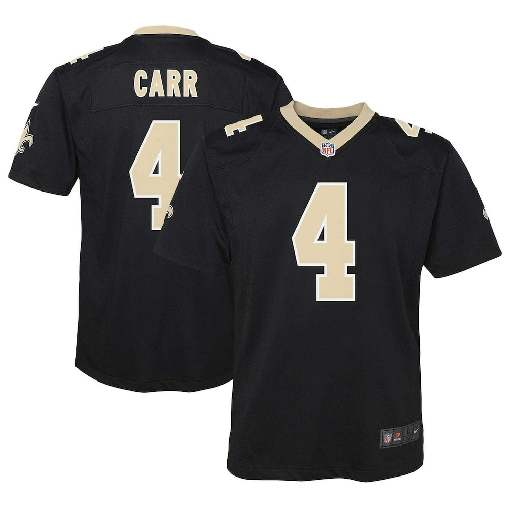 NFL New Orleans Saints Derek Carr  Youth Game Jersey