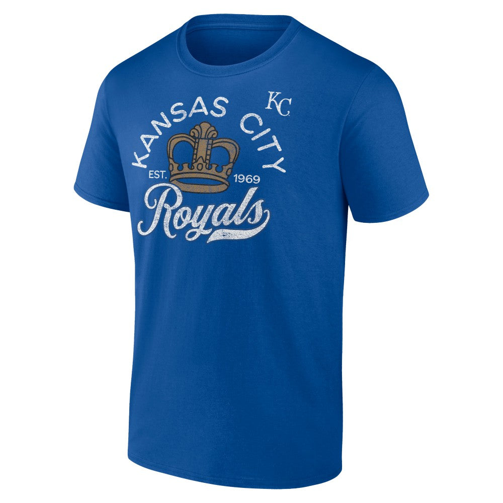 Kansas City Royals Hometown Retro Crown T-Shirt - Royal
