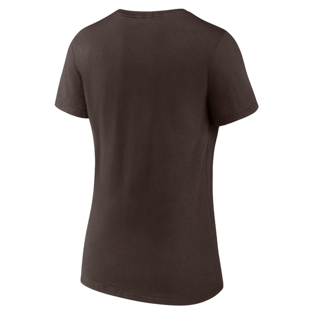 San Diego Padres Women's Hometown 619 Beisbol V-Neck T-Shirt - Brown