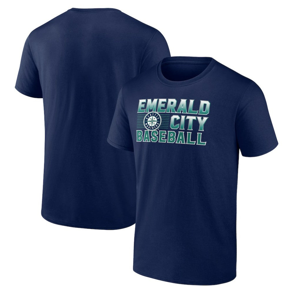 Seattle Mariners Hometown Emerald Baseball T-Shirt - Navy