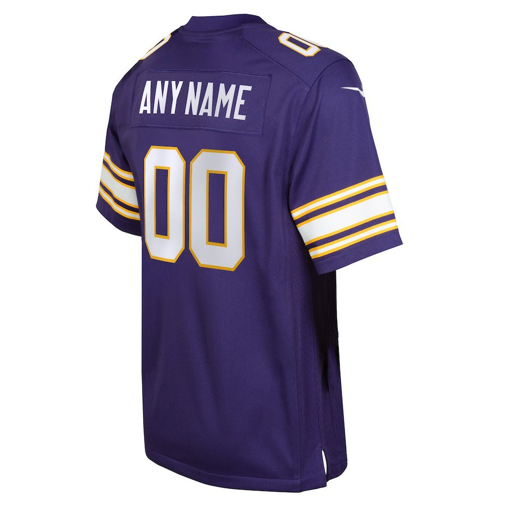 NFL Minnesota Vikings Youth Classic Custom Game Jersey