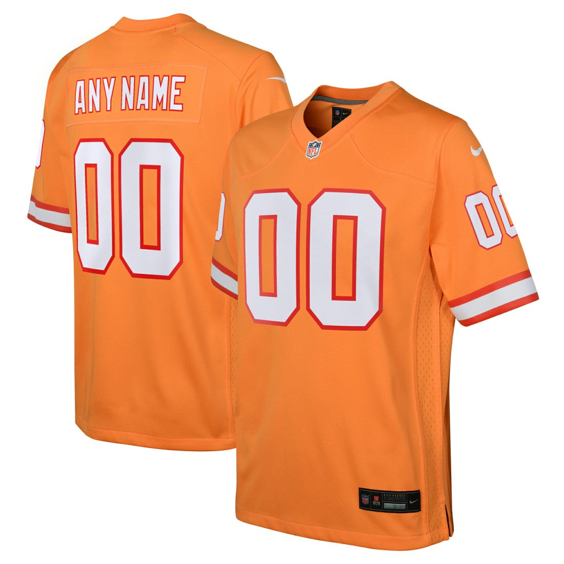 NFL Tampa Bay Buccaneers Youth Custom Throwback Game Jersey