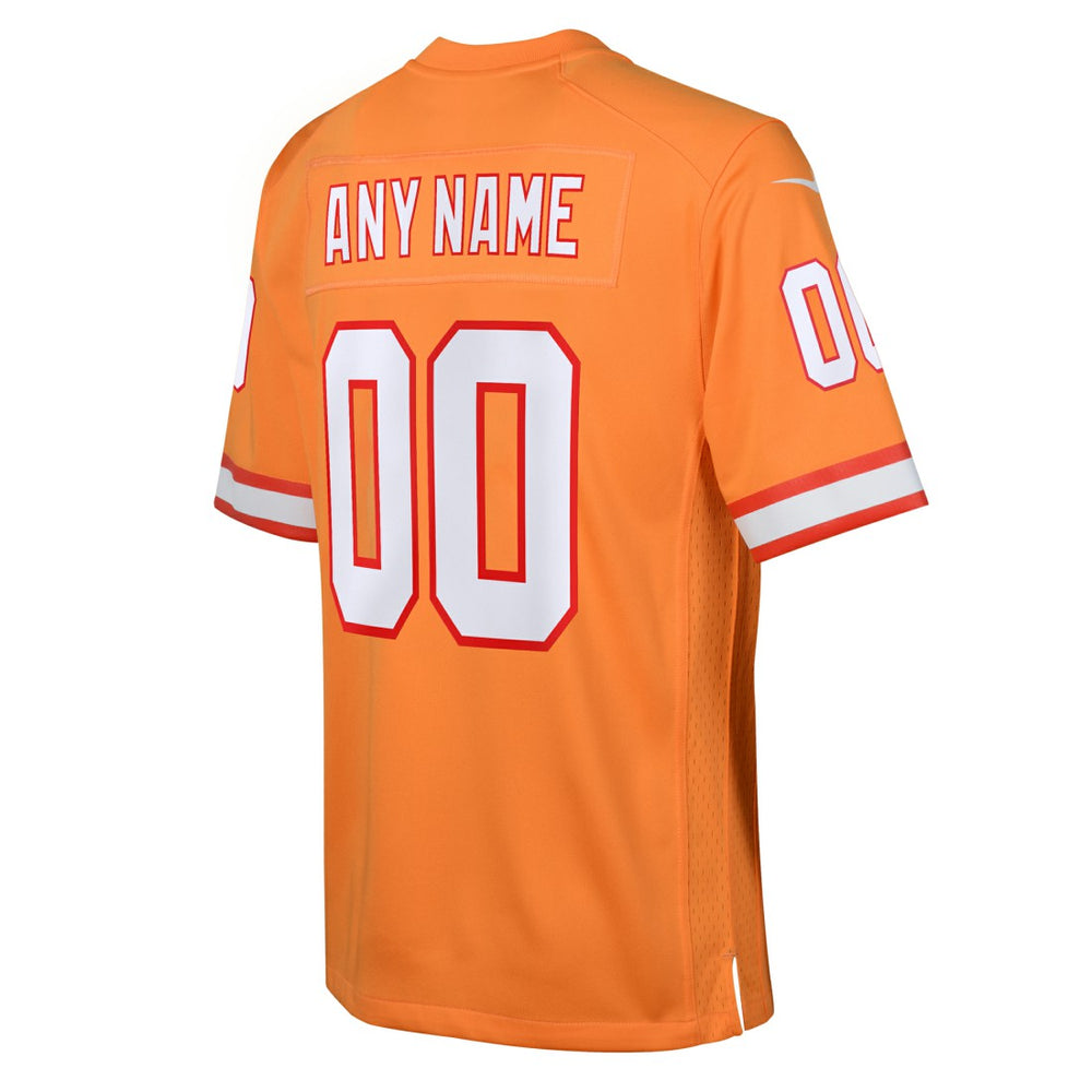 NFL Tampa Bay Buccaneers Youth Custom Throwback Game Jersey