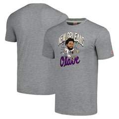 NFL New Orleans Saints Chris Olave  Homage Unisex Caricature Player Tri-Blend T-Shirt