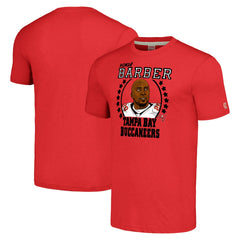 NFL Tampa Bay Buccaneers Ronde Barber  Homage Unisex Caricature Retired Player Tri-Blend T-Shirt